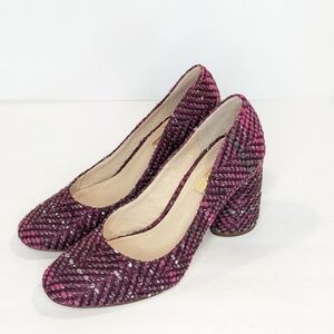 Louise et Cie tweed wool blend heels